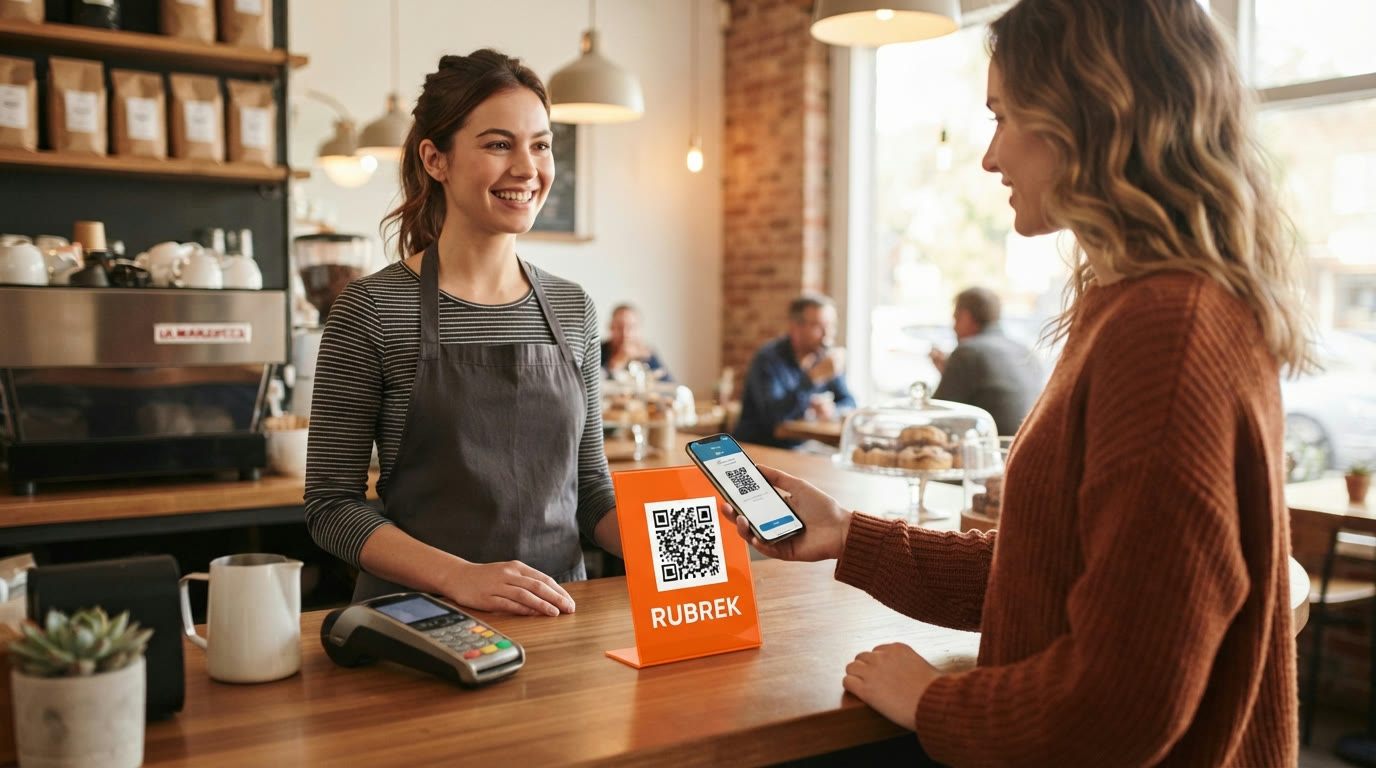 Клиент оплачивает покупку по QR-коду СБП